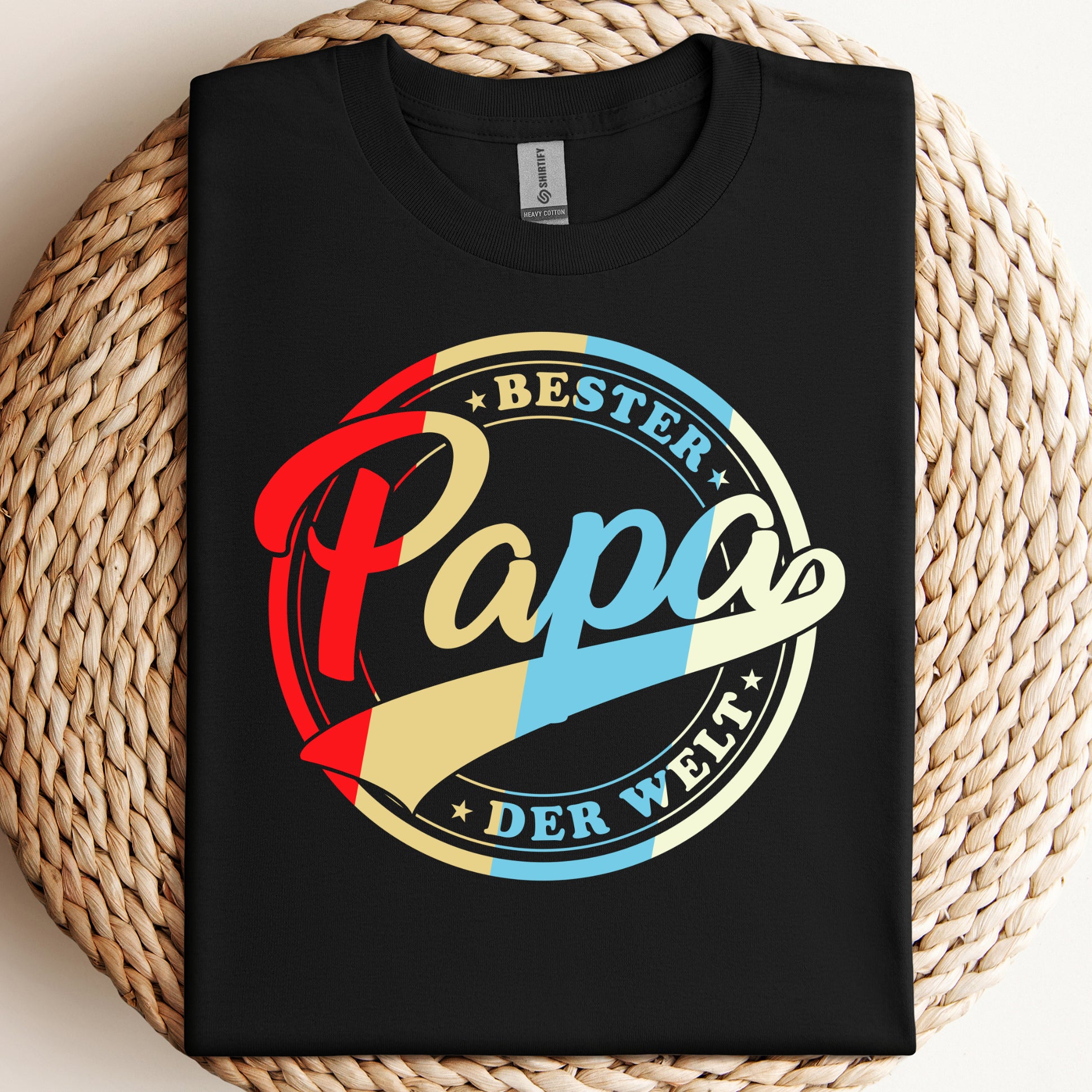 Vatertag Bester Papa der Welt - Retro Style - Vatertag Geschenk T-Shirt