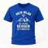 Wandern Berge Shirt - Bergmensch - WLAN In Den Bergen Am Stärksten - Lustiges T-Shirt
