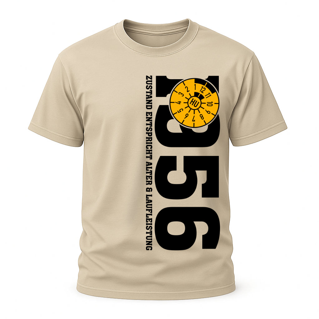 70. Geburtstag 1956 Zustand entspricht Alter und Laufleistung TÜV Lustiges Mechaniker Geschenk T-Shirt