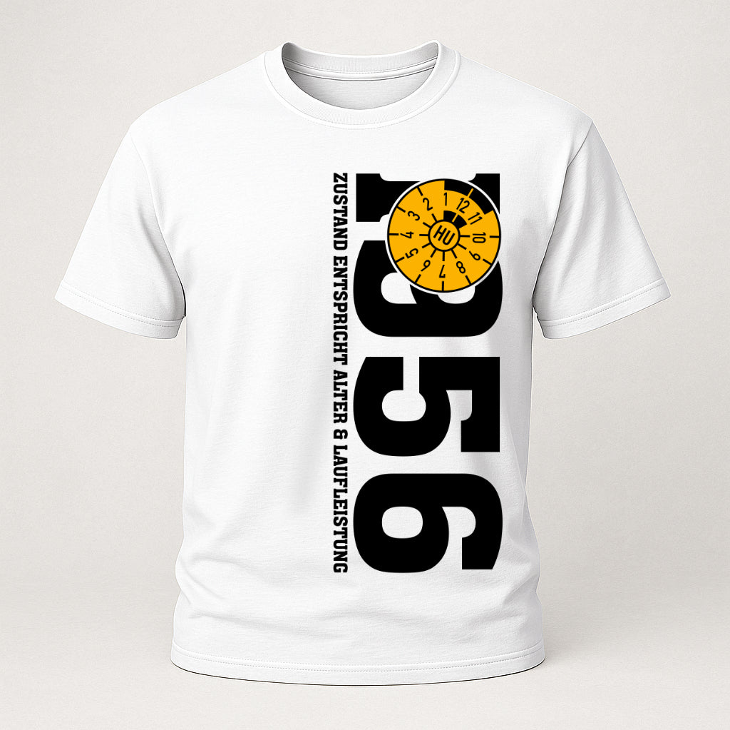 70. Geburtstag 1956 Zustand entspricht Alter und Laufleistung TÜV Lustiges Mechaniker Geschenk T-Shirt