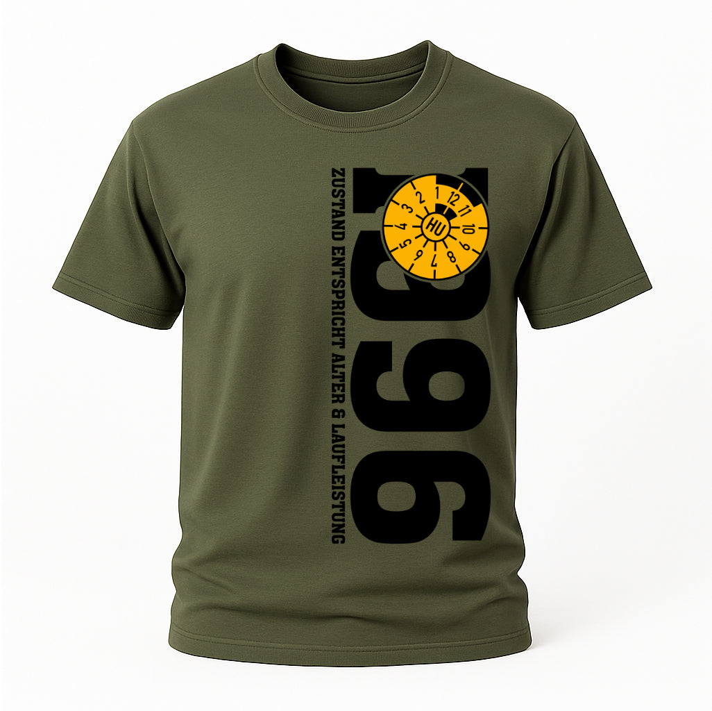 30. Geburtstag 1996 Zustand entspricht Alter und Laufleistung TÜV Lustiges Mechaniker Geschenk T-Shirt