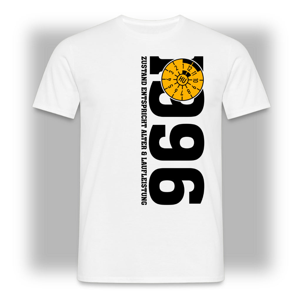 30. Geburtstag 1996 Zustand entspricht Alter und Laufleistung TÜV Lustiges Mechaniker Geschenk T-Shirt