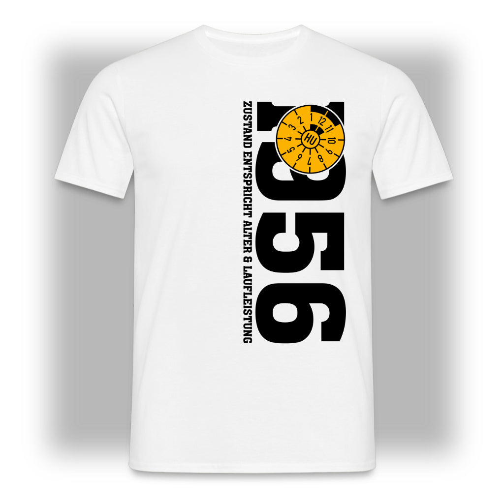 70. Geburtstag 1956 Zustand entspricht Alter und Laufleistung TÜV Lustiges Mechaniker Geschenk T-Shirt