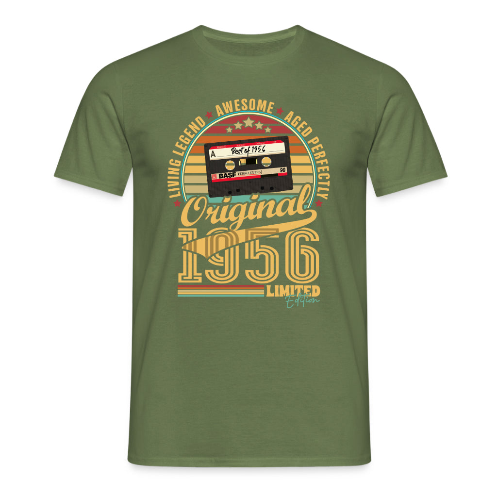 Original 1956 Kassette T-Shirt – Geschenk zum 70. Geburtstag