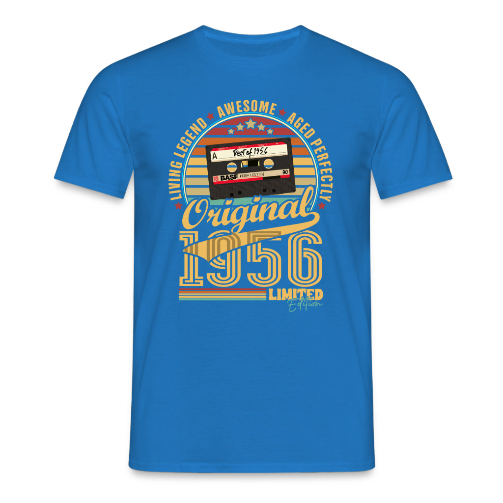 Original 1956 Kassette T-Shirt – Geschenk zum 70. Geburtstag