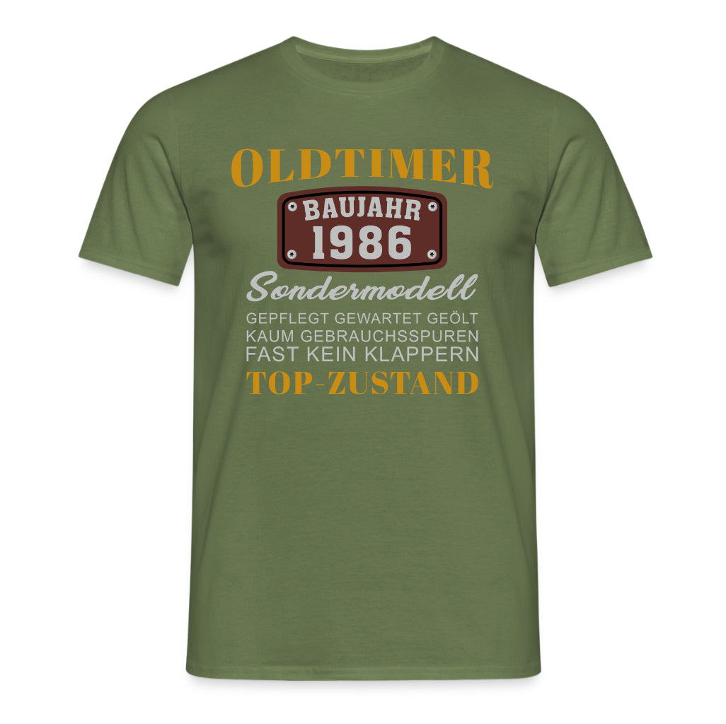 Oldtimer 40. Geburtstag Shirt – Baujahr 1986 Sondermodell Geschenk
