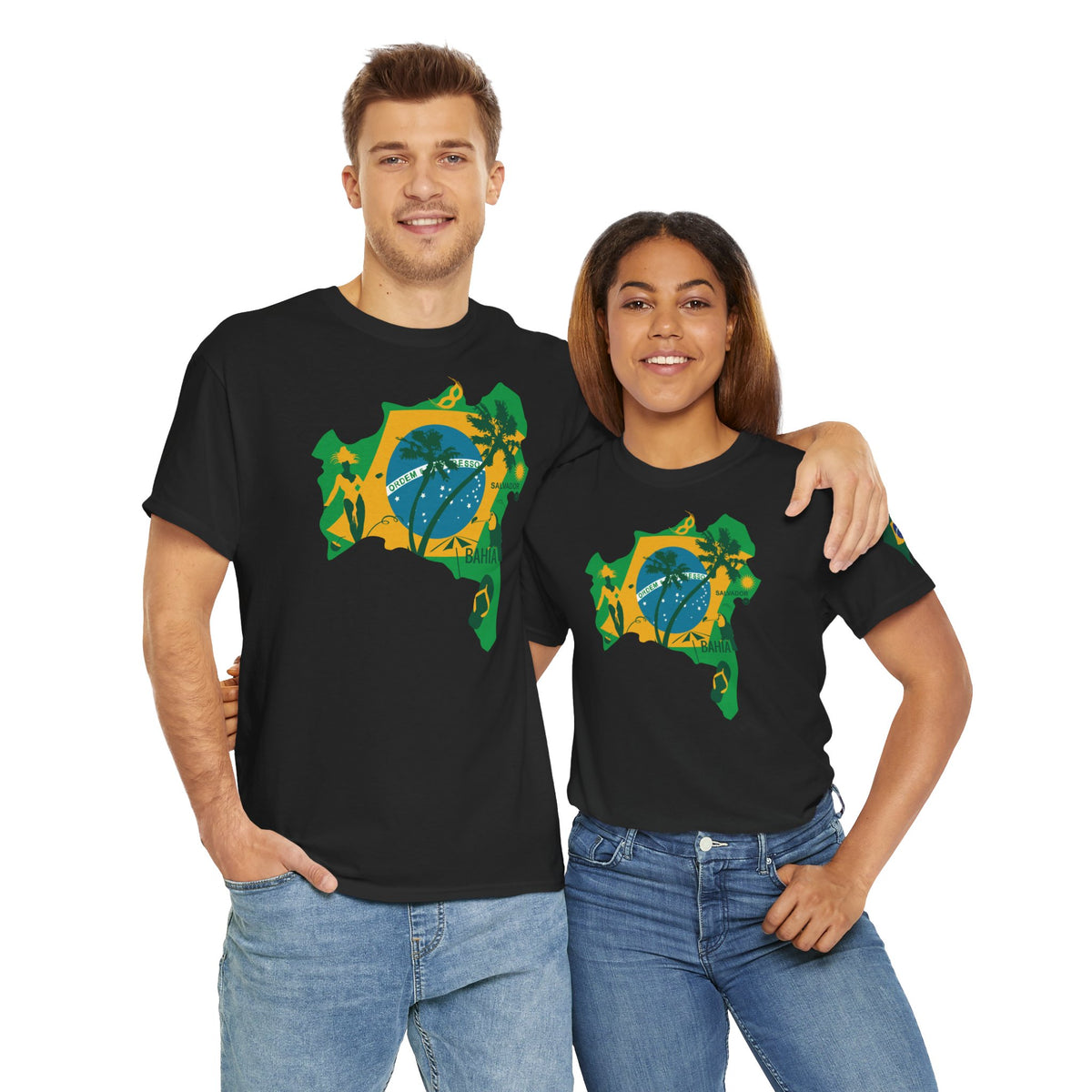 Brasilianische Flagge Brasilien Salvador Bahia Unisex T-Shirt