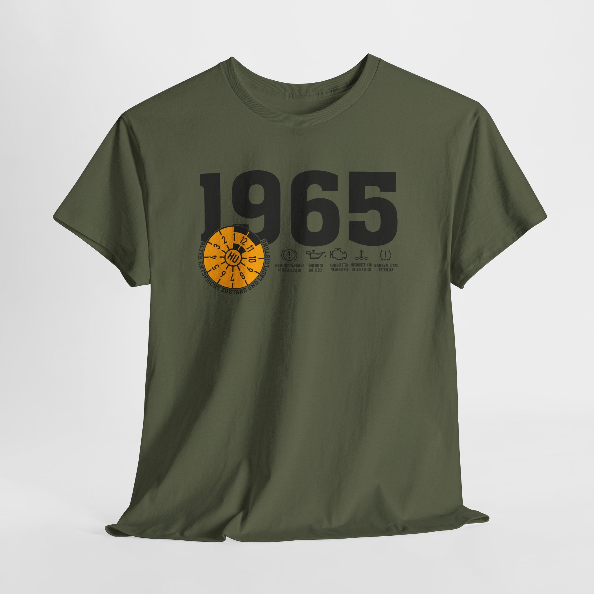 60 Geburtstag Jahrgangs-Shirt 1965 – TÜV Stempel Design - Entspricht Zustand und Laufleistung