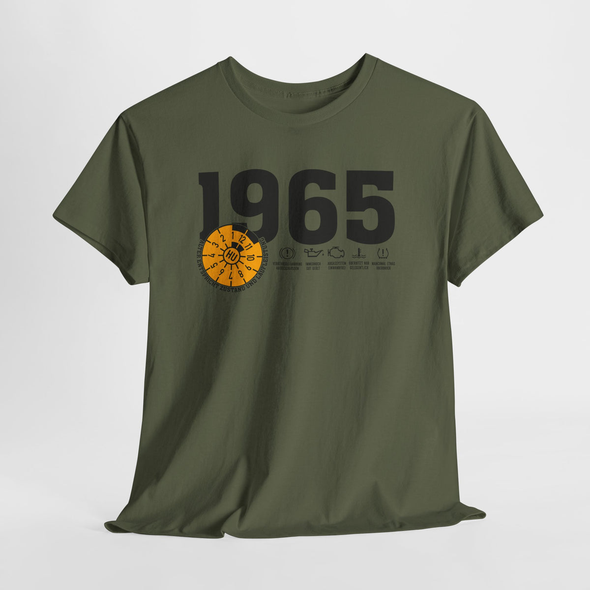60 Geburtstag Jahrgangs-Shirt 1965 – TÜV Stempel Design - Entspricht Zustand und Laufleistung