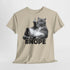 Lustige fette faule Katze mit Mittelfinger - NOPE keine Lust - Lustiges T-Shirt