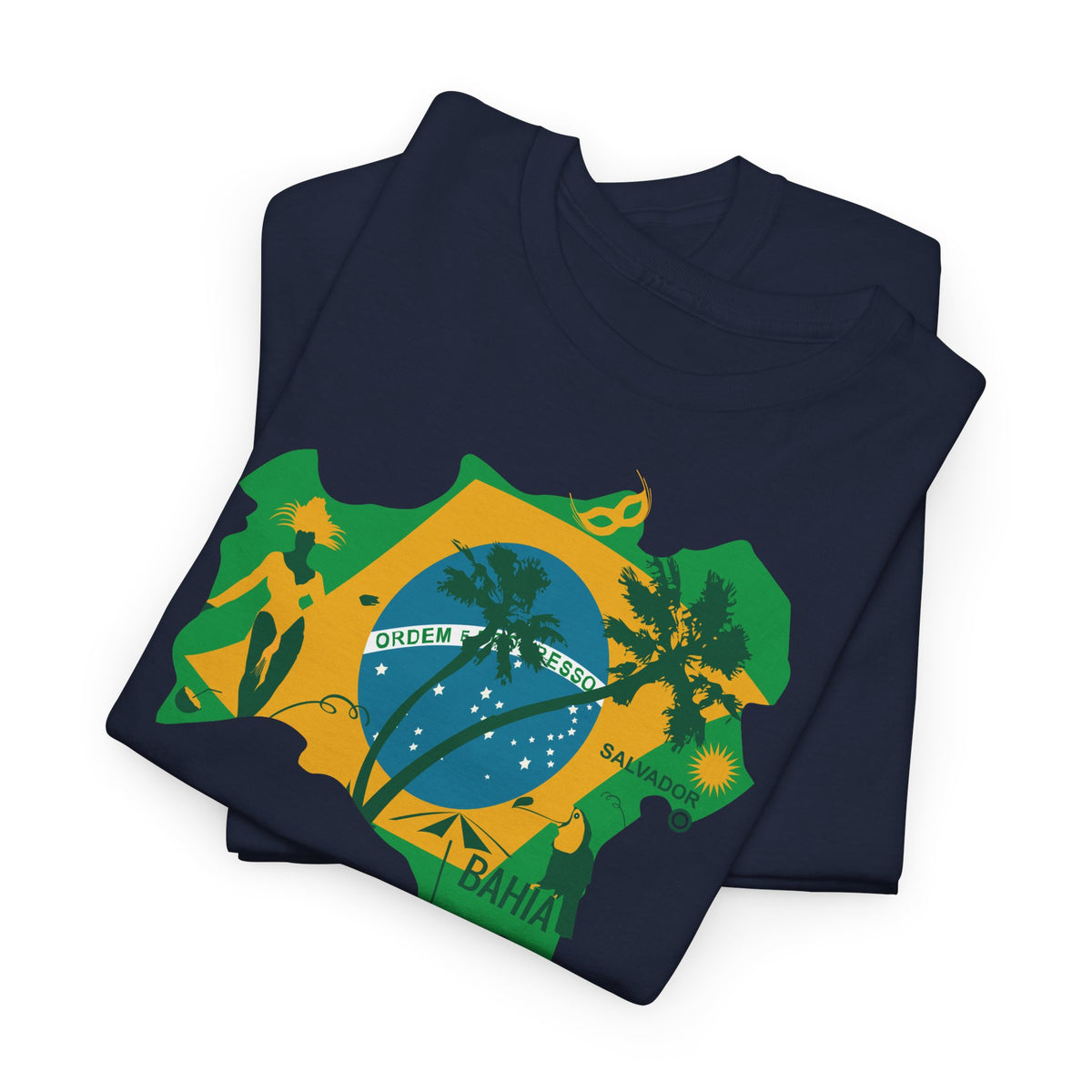 Brasilianische Flagge Brasilien Salvador Bahia Unisex T-Shirt