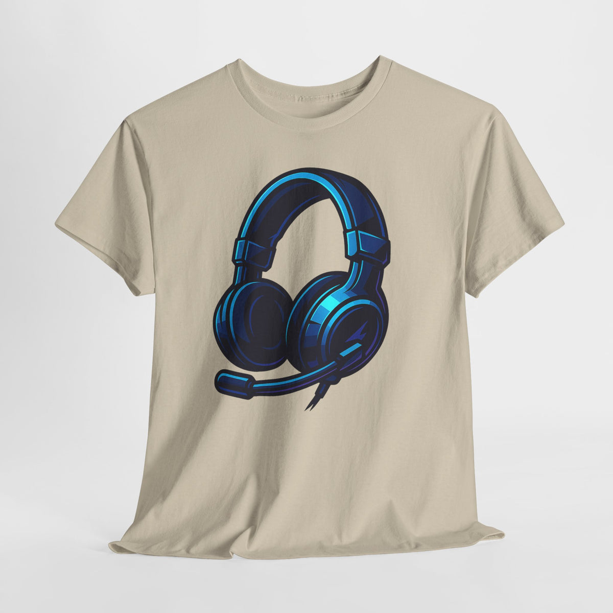 Gaming Headset Neon Glow – Futuristisches Gamer T-Shirt