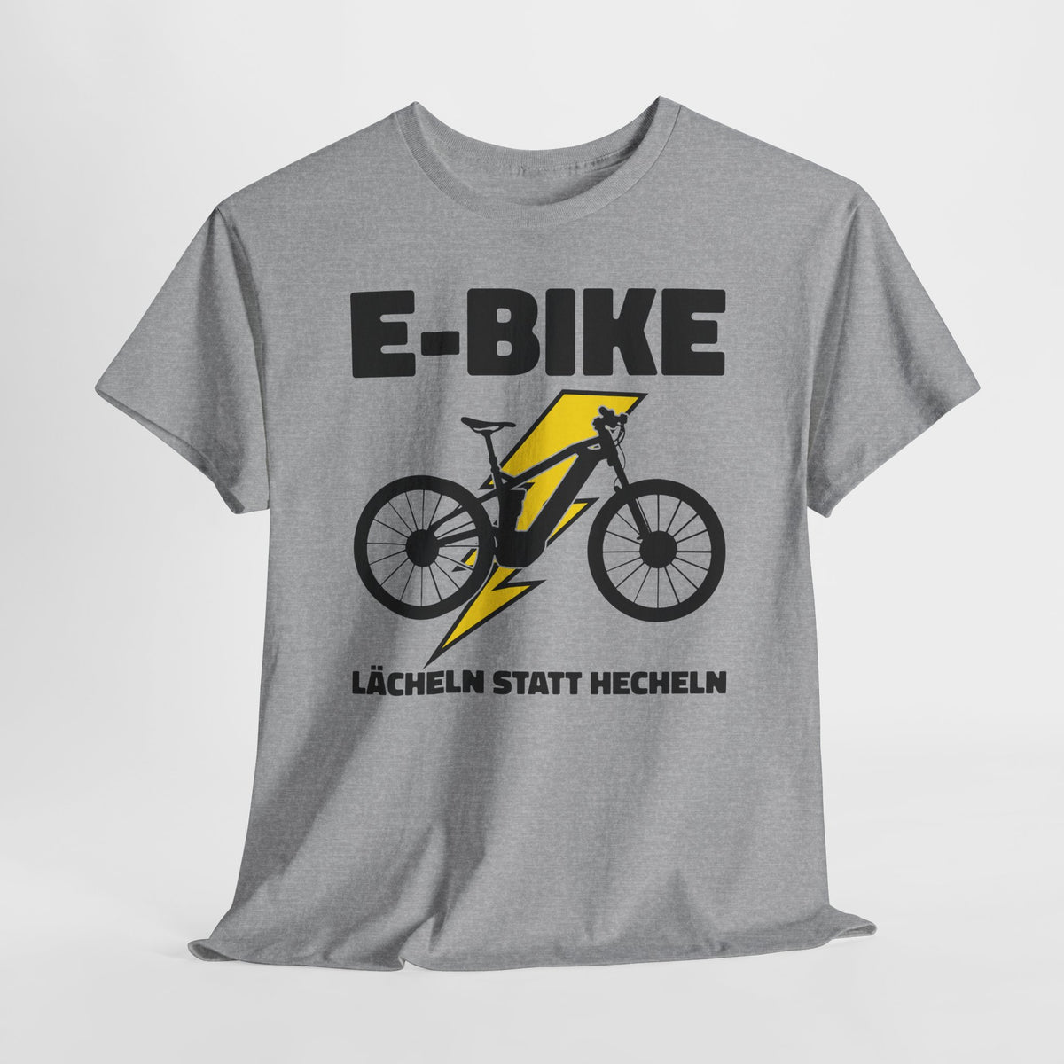 E-Bike Fahrer - E-Bike Lächeln Statt Hecheln - Lustiges T-Shirt