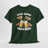Lustig Schere Stein Paar Bier T-Shirt