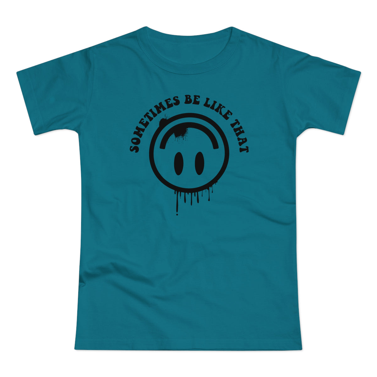 Lustiges Smiley Emoji Damen T-Shirt