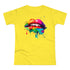 Kussmund Wasserfarben Bunter Kuss Damen T-Shirt