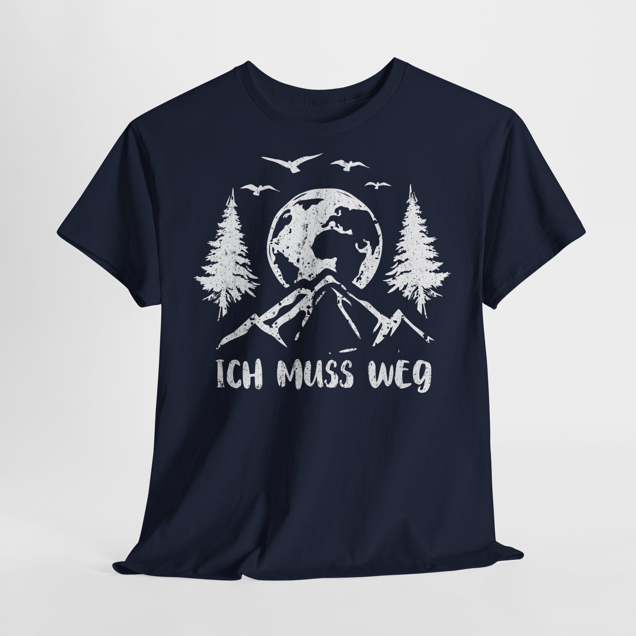 Bergmensch Berge Wandern Natur Shirt Ich Muss Weg Lustiges Geschenk T-Shirt