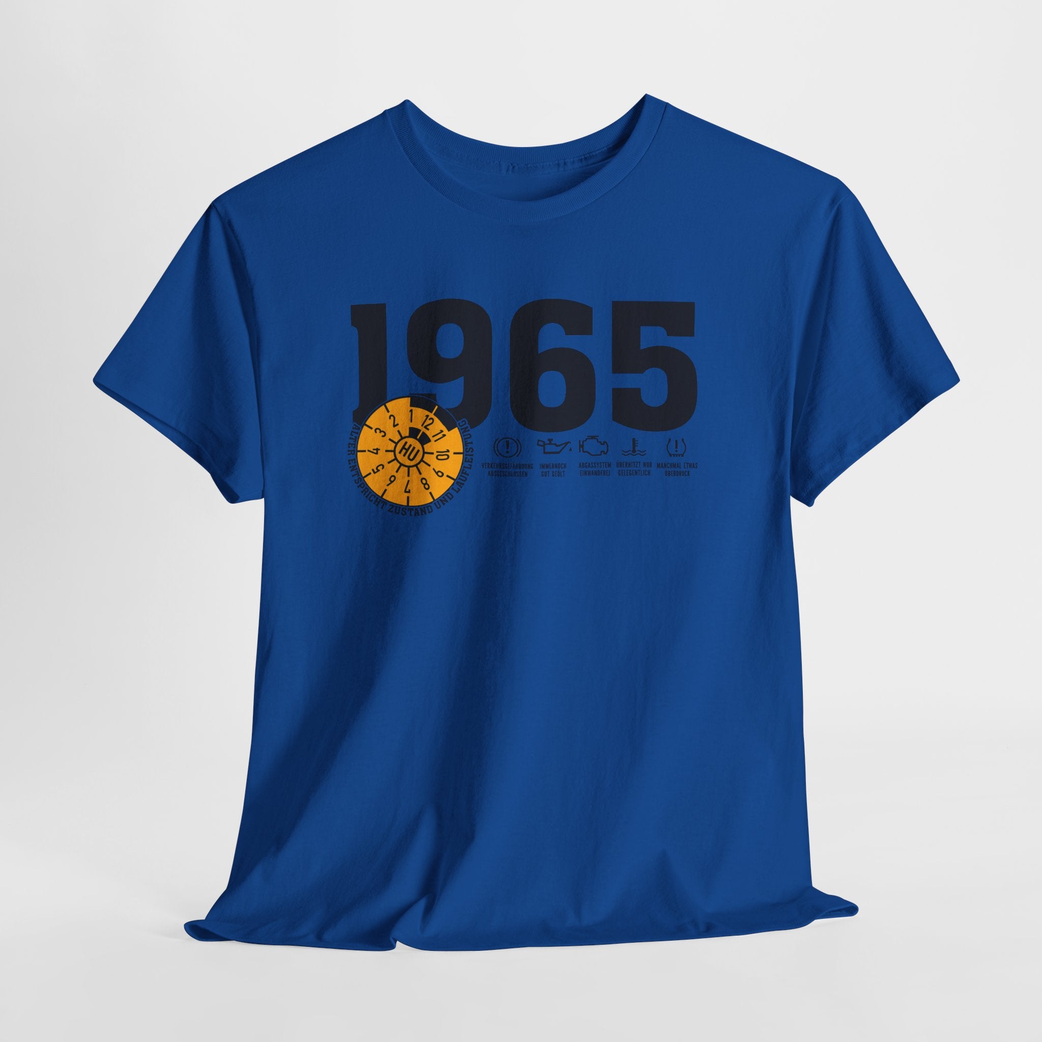 60 Geburtstag Jahrgangs-Shirt 1965 – TÜV Stempel Design - Entspricht Zustand und Laufleistung