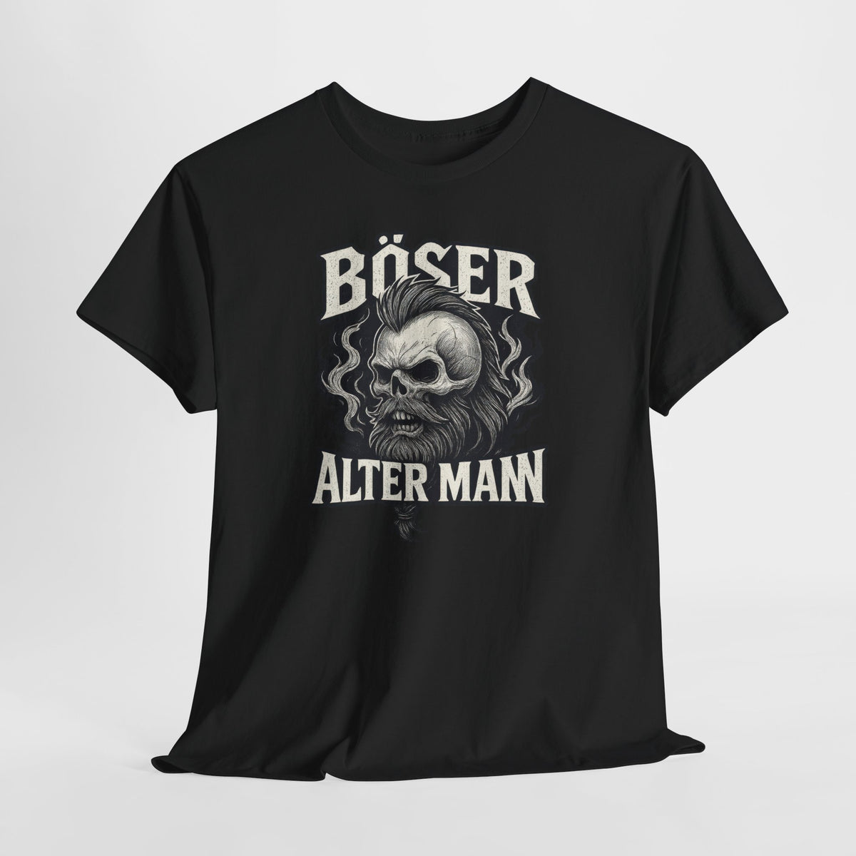Wikinger Totenkopf T-Shirt für Männer – Böser Alter Mann