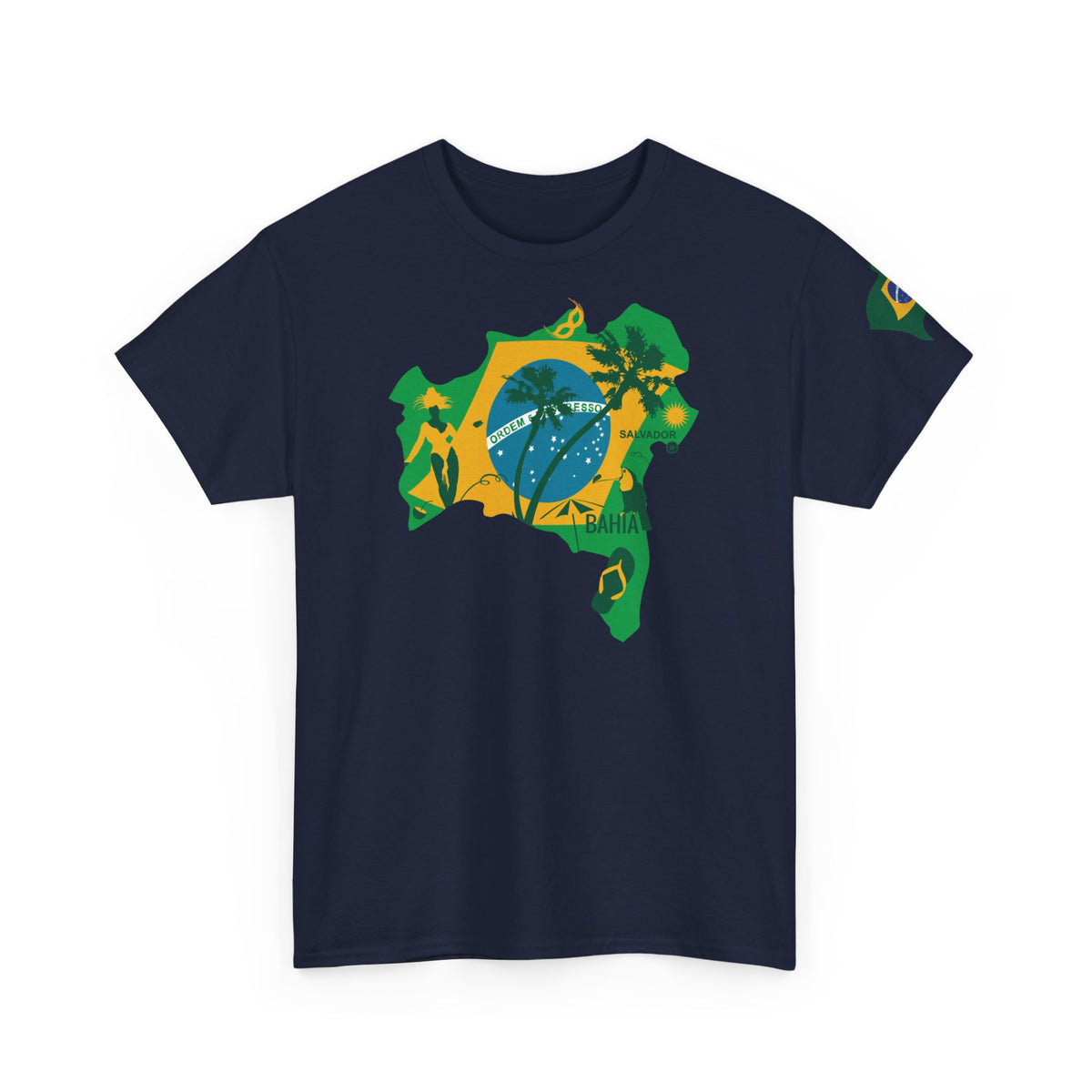 Brasilianische Flagge Brasilien Salvador Bahia Unisex T-Shirt