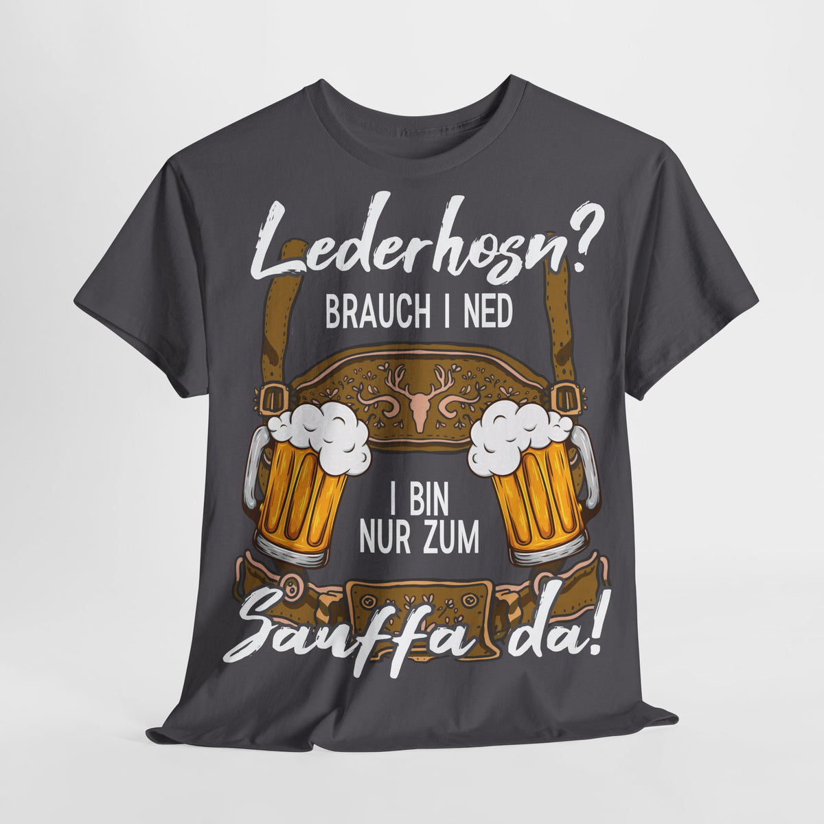 Trachten Shirt Lederhose passend für Oktoberfest Lustiges T-Shirt