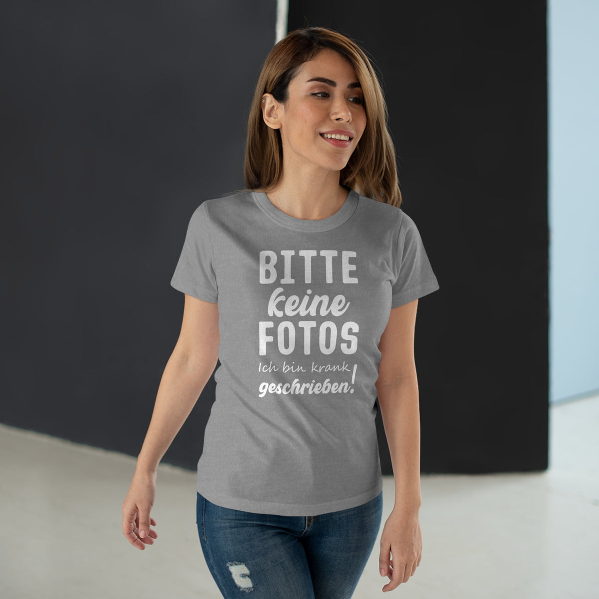 Bitte keine Fotos - bin krank geschrieben - Lustiges Frauen T-Shirt