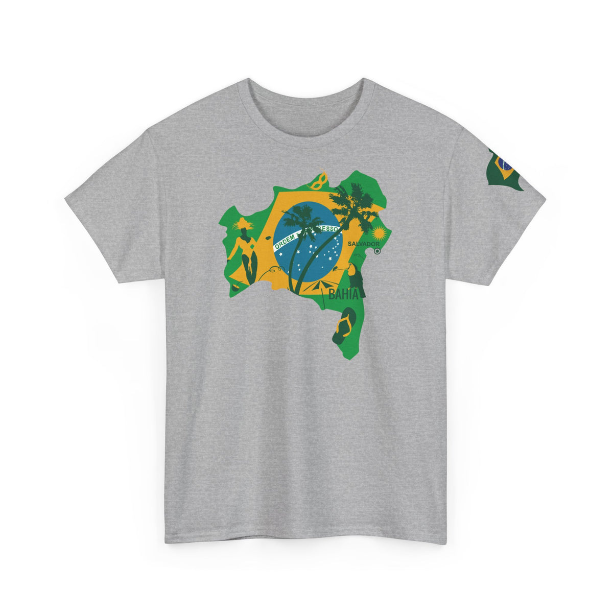Brasilianische Flagge Brasilien Salvador Bahia Unisex T-Shirt