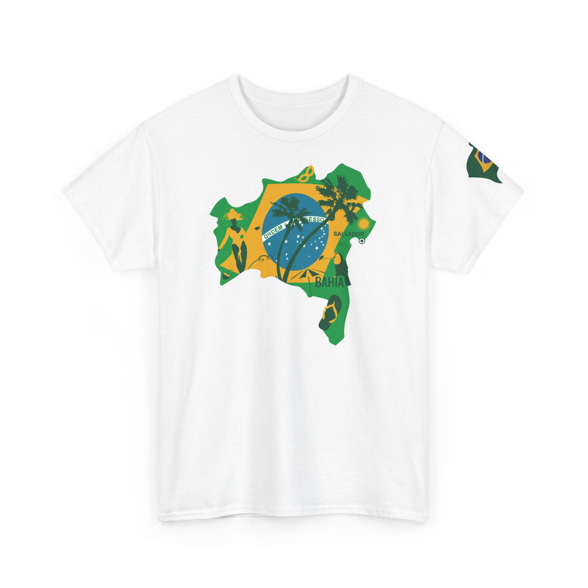 Brasilianische Flagge Brasilien Salvador Bahia Unisex T-Shirt