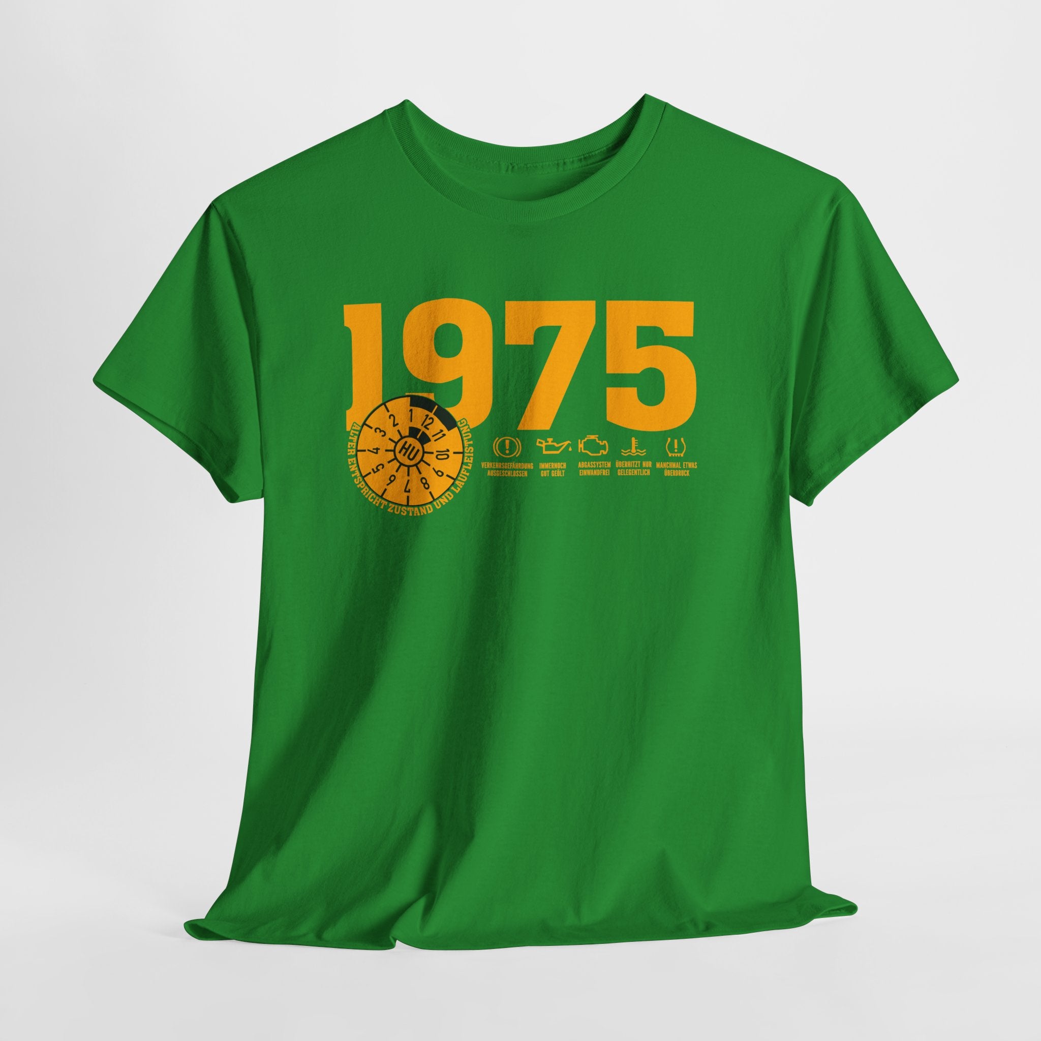 50 Geburtstag Jahrgangs-Shirt 1975 – TÜV Stempel Design - Entspricht Zustand und Laufleistung