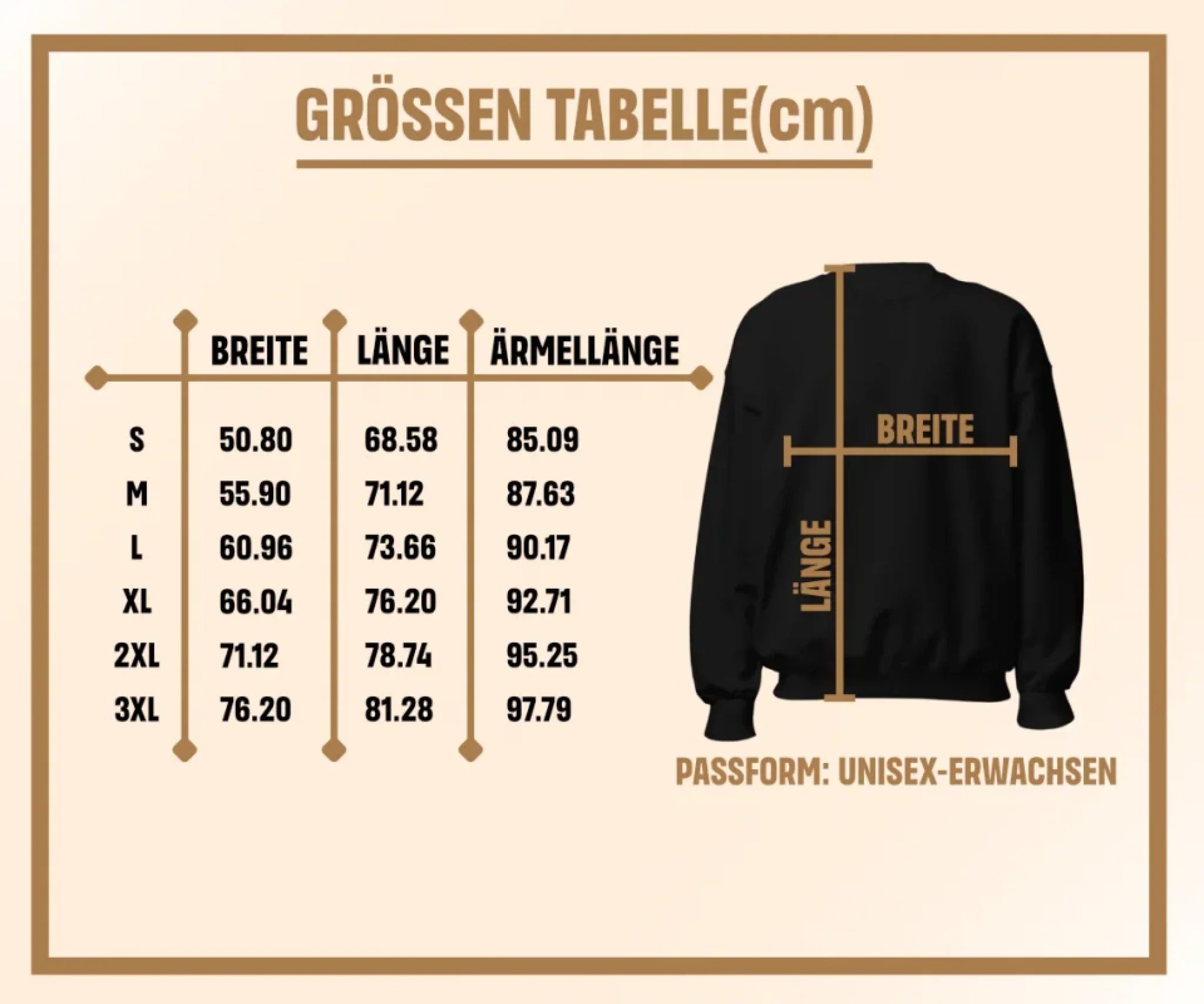 Gildan 18000 größentabelle