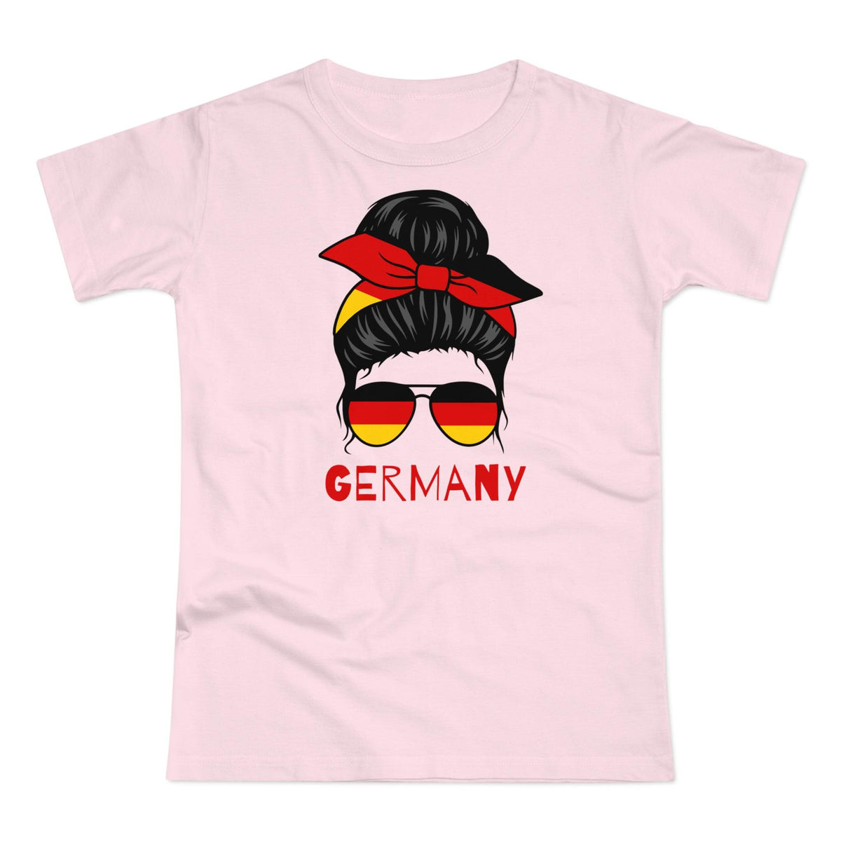 Fußball EM 2024 Messy Bun Germany Fußball Damen T-Shirt