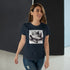 Lustige Faule Katze mit Mittelfinger - Frauen T-Shirt