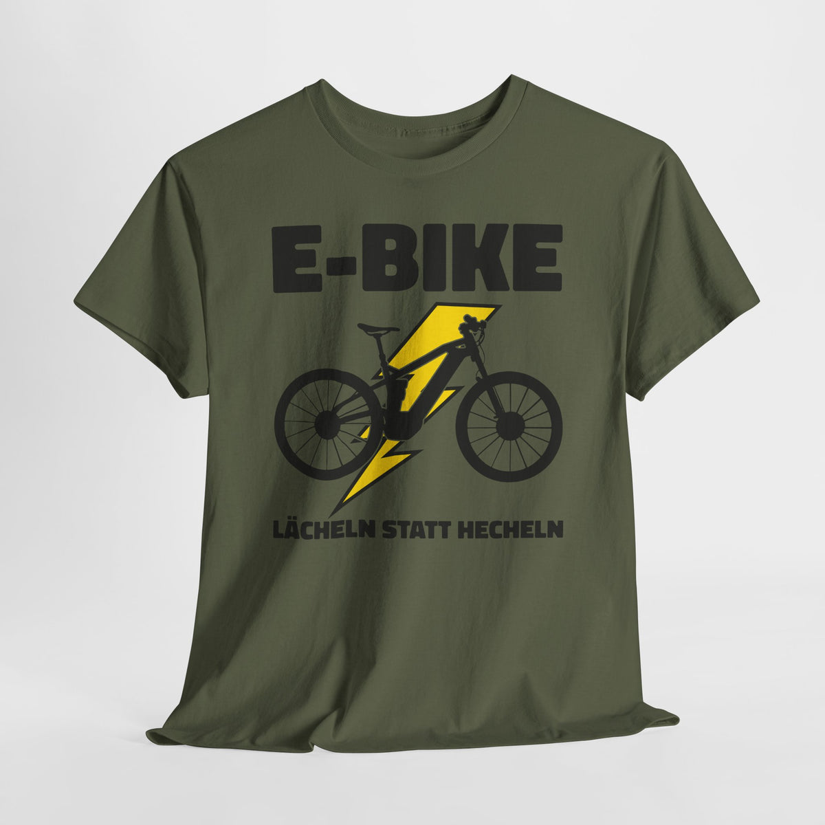 E-Bike Fahrer - E-Bike Lächeln Statt Hecheln - Lustiges T-Shirt