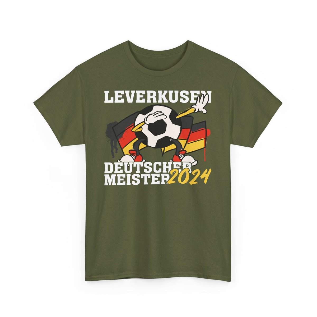 Fußball Verein Leverkusen Deutscher Meister 2024 Tanzender Fußball Fan Heimat Westfalen T-Shirt