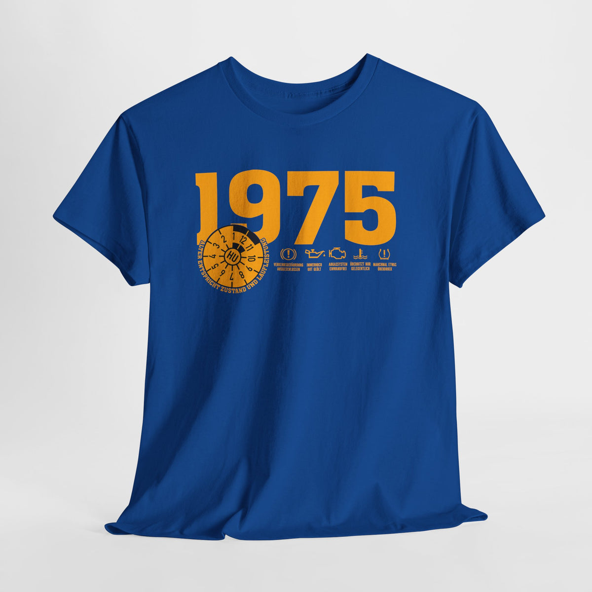 50 Geburtstag Jahrgangs-Shirt 1975 – TÜV Stempel Design - Entspricht Zustand und Laufleistung