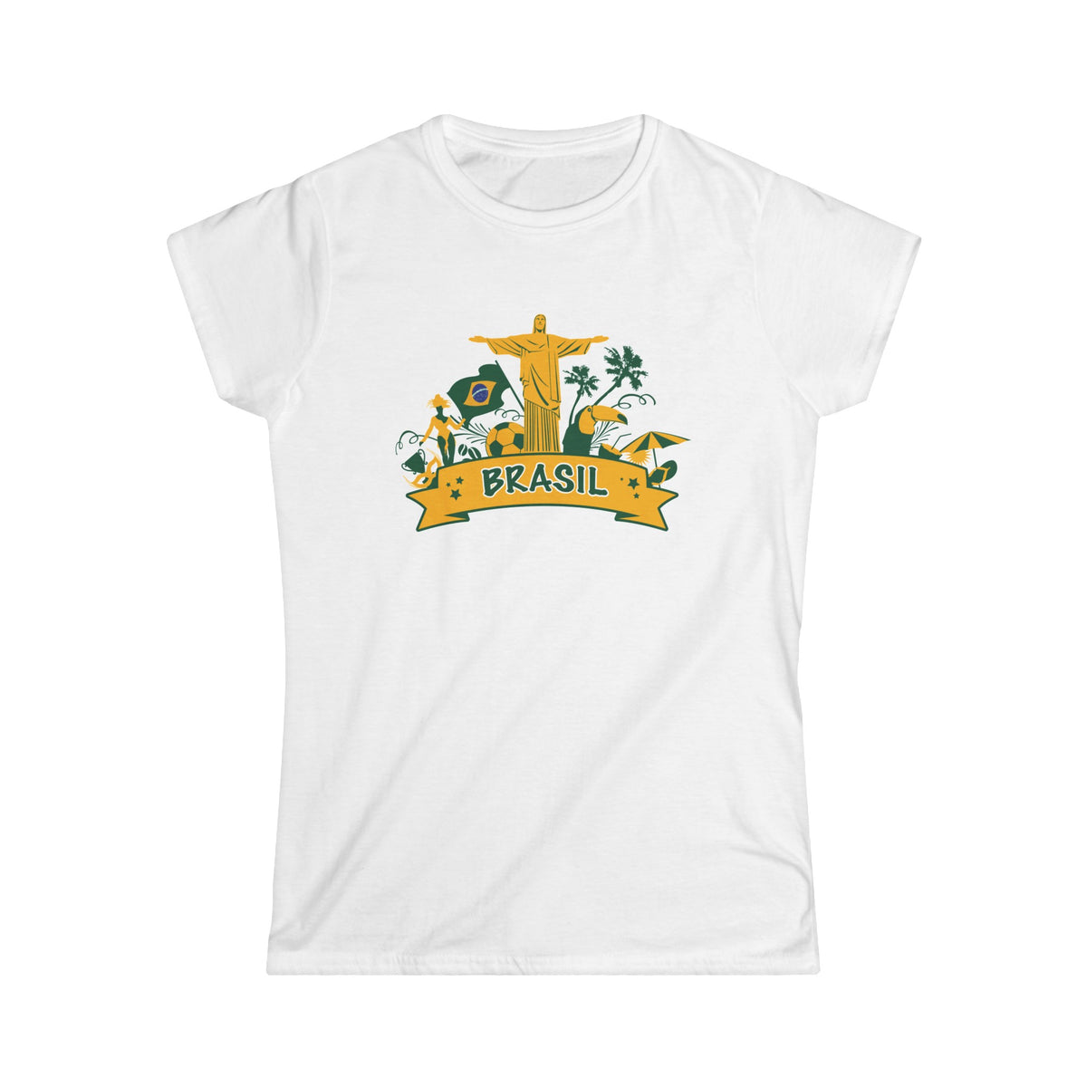 Brasilien Rio Janeiro Frauen Softstyle Shirt