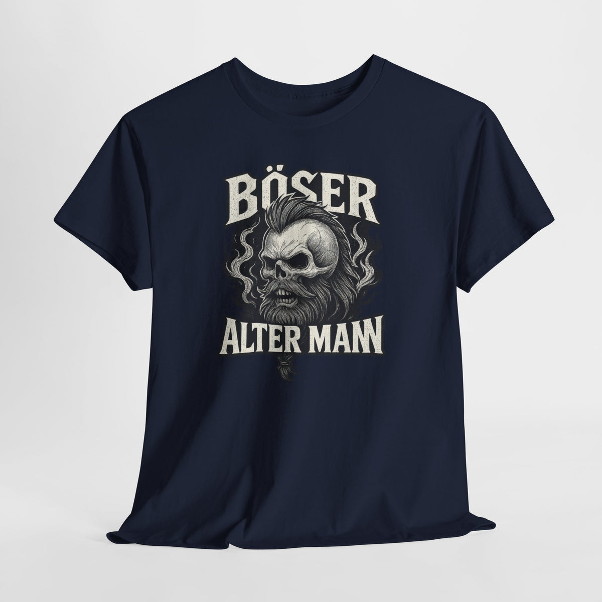 Wikinger Totenkopf T-Shirt für Männer – Böser Alter Mann