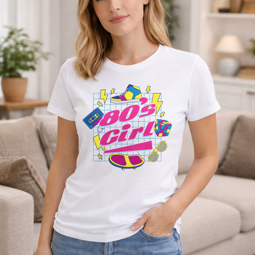 80er 90er Jahre Party Thema Party Outfit 80s Girl Frauen Premium T-Shirt