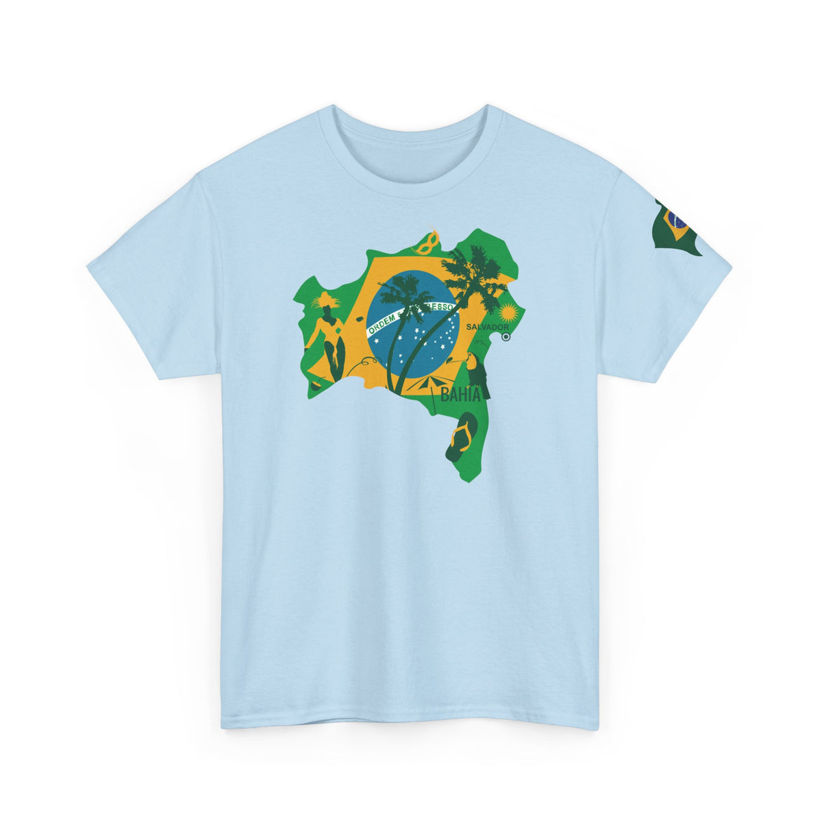 Brasilianische Flagge Brasilien Salvador Bahia Unisex T-Shirt