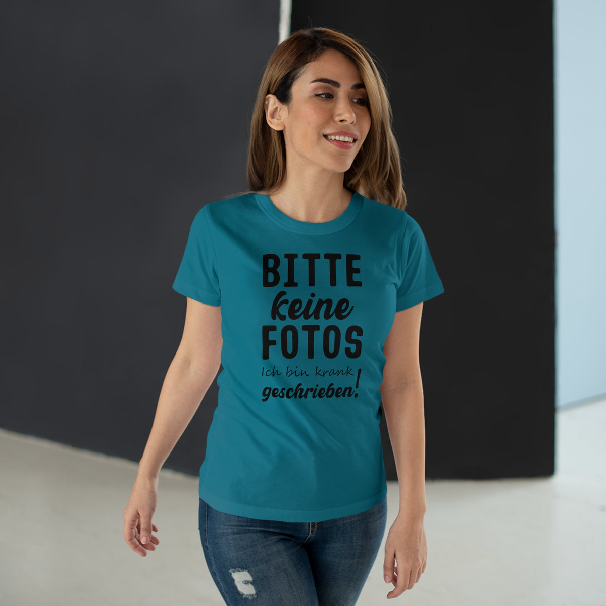 Bitte keine Fotos - bin krank geschrieben - Lustiges Frauen T-Shirt