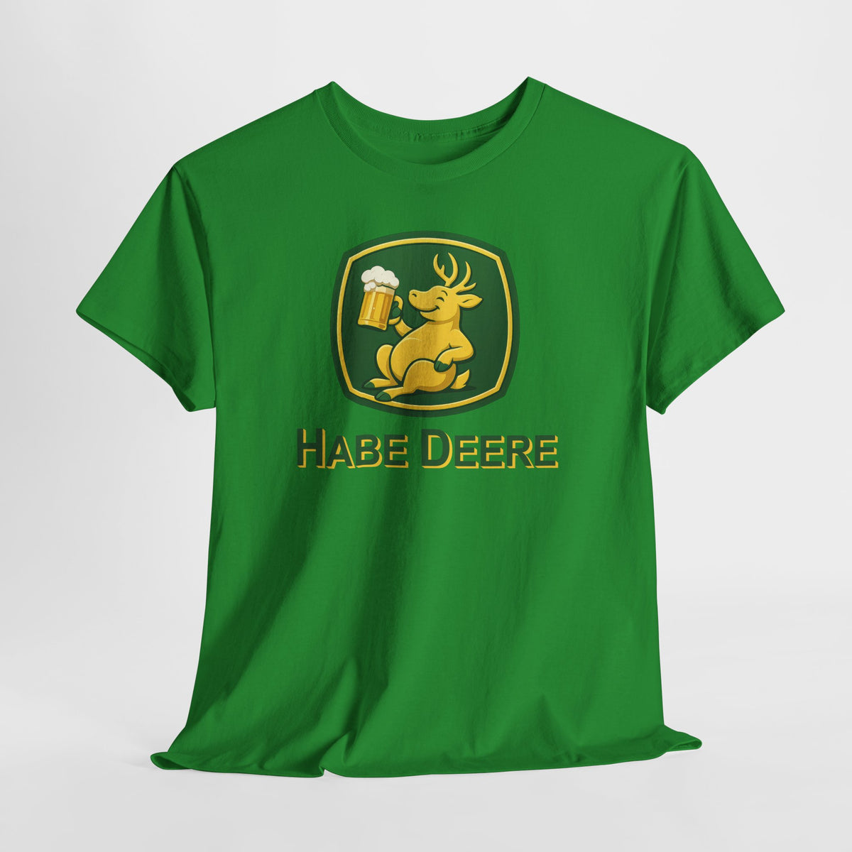 Trinkender Hirsch – Habe Deere Bier Logo Parodie T-Shirt