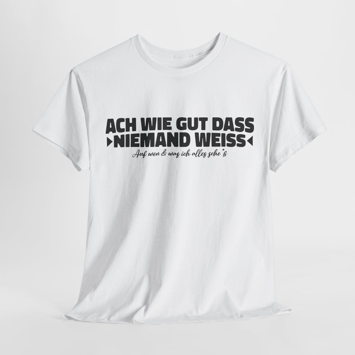 Ach wie gut dass niemand weiss auf was und wen ich alles – Lustiges Shirt