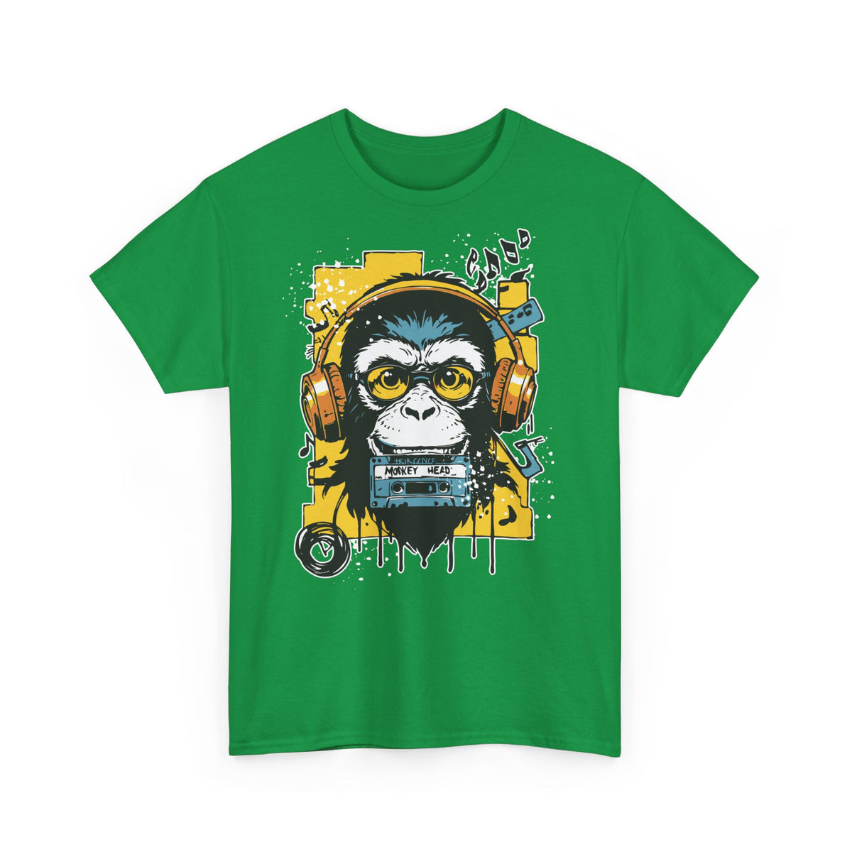 Lustiger Affe - Musik Kassette Retro Design T-Shirt