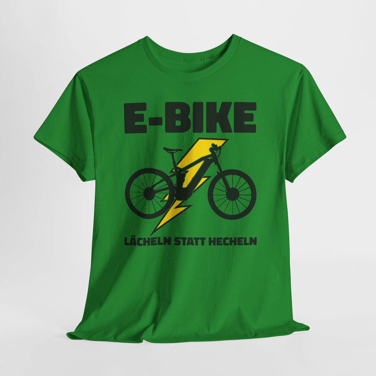 E-Bike Fahrer - E-Bike Lächeln Statt Hecheln - Lustiges T-Shirt