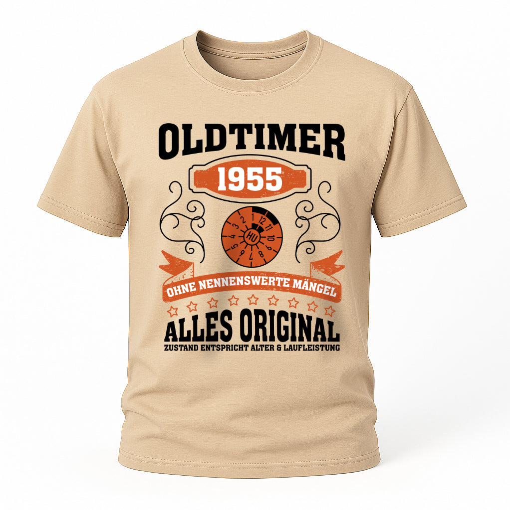 70. Geburtstag Oldtimer 1955 Zustand entspricht Alter und Laufleistung TÜV Lustiges Mechaniker Geschenk T-Shirt