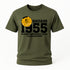 70. Geburtstag TÜV Plakette Baujahr 1955 Zustand entspricht Alter und Laufleistung Lustiges Geschenk T-Shirt