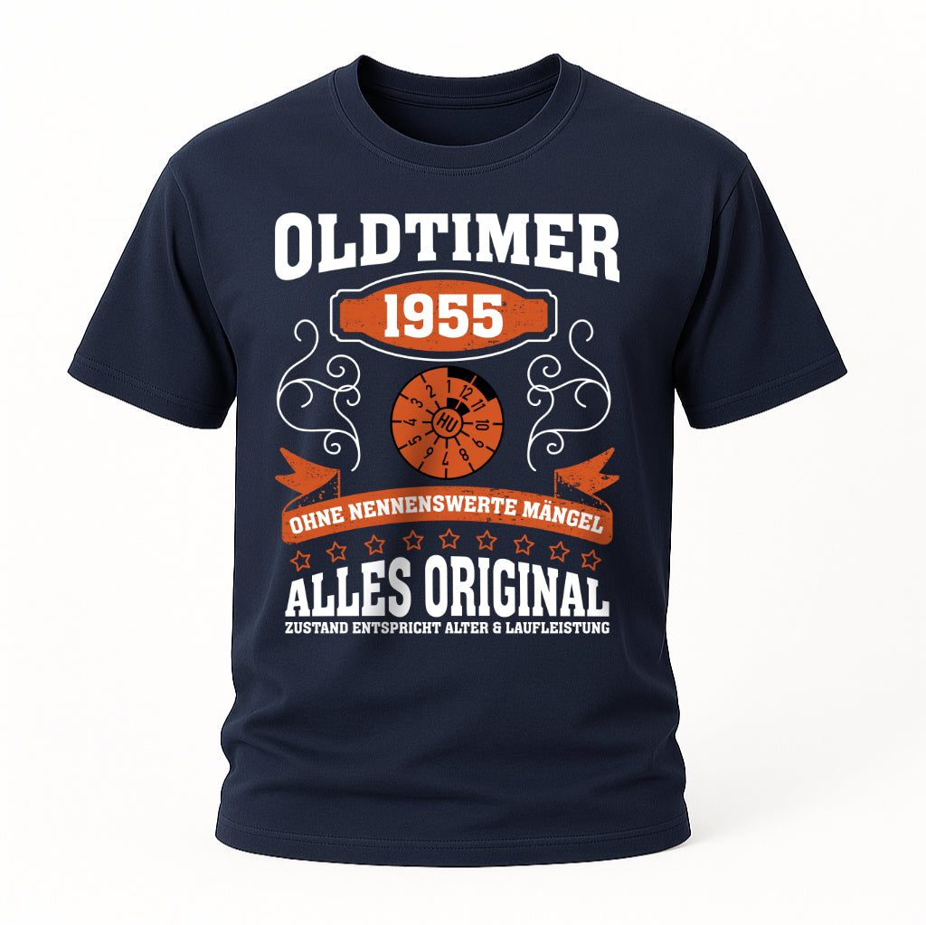 70. Geburtstag Oldtimer 1955 Zustand entspricht Alter und Laufleistung TÜV Lustiges Mechaniker Geschenk T-Shirt