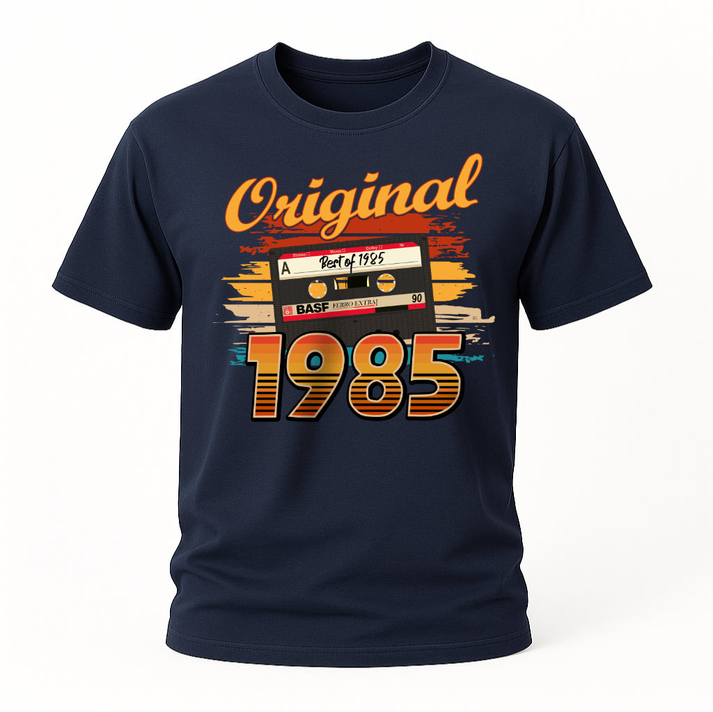 40. Geburtstag Best Of 1985 Original Limited Edition Retro Kassette Geschenk T-Shirt