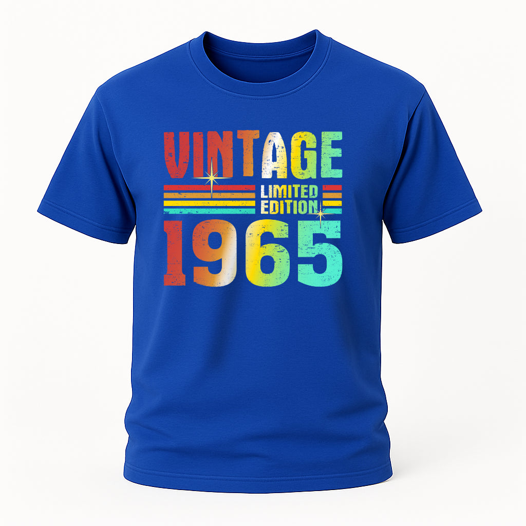 60. Geburtstag Vintage Retro Limited Edition Geboren 1965 Geschenk T-Shirt