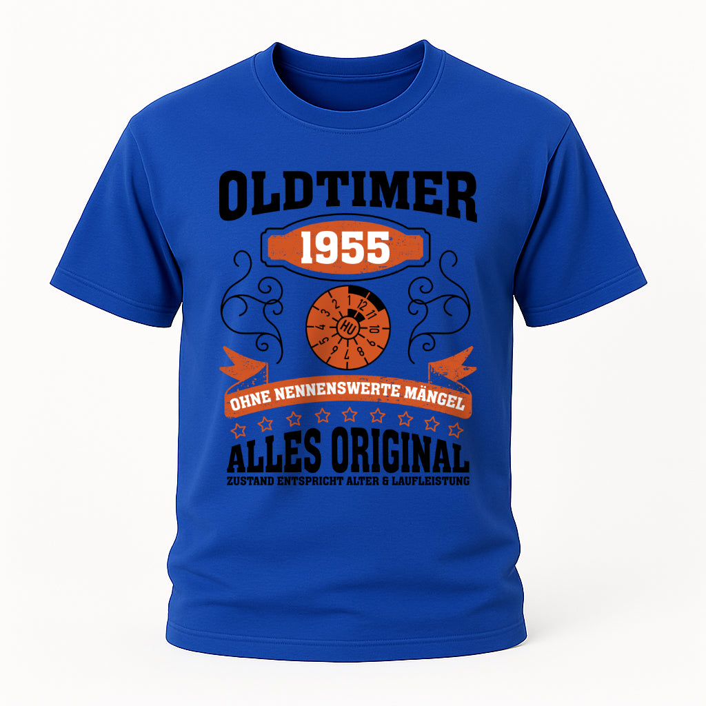 70. Geburtstag Oldtimer 1955 Zustand entspricht Alter und Laufleistung TÜV Lustiges Mechaniker Geschenk T-Shirt